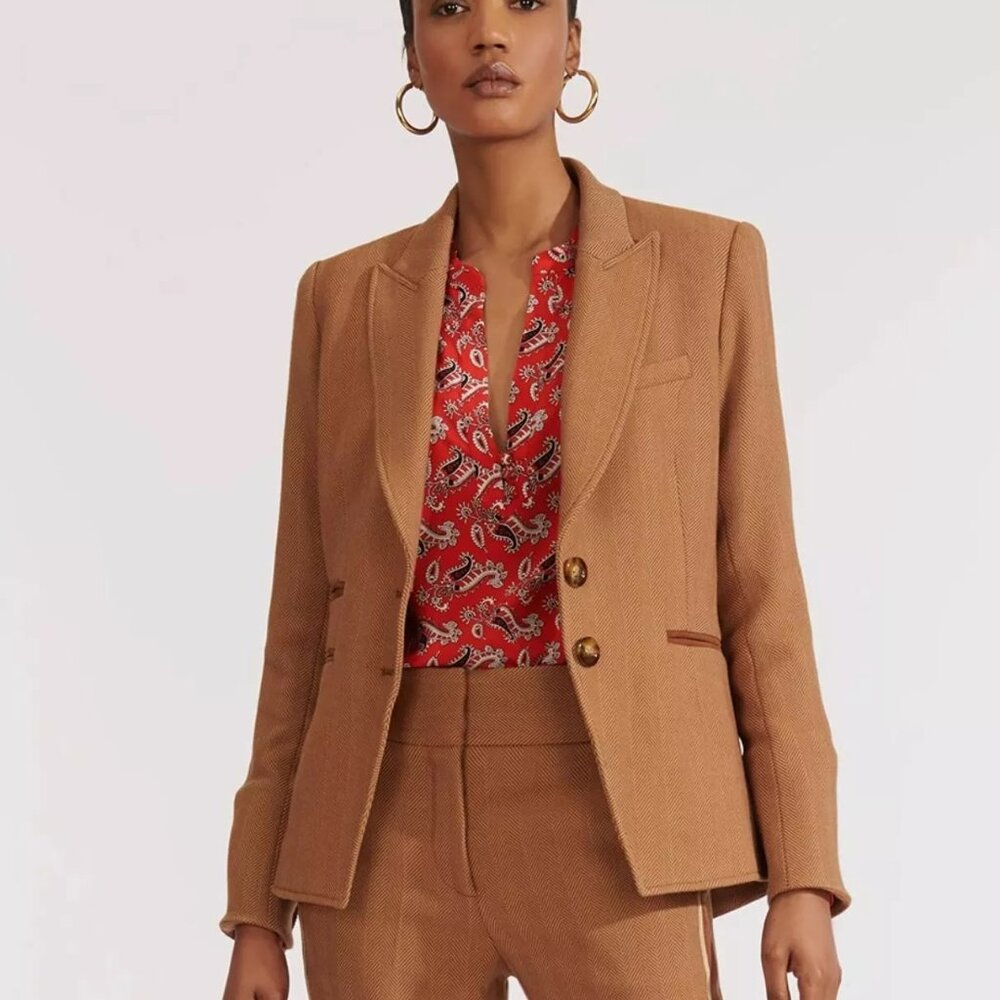 Veronica Beard Camel Blazer Dickey Jacket